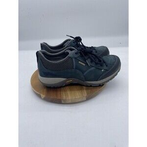 Dansko Paisley Sneakers Womens 7.5 Blue Leather Walking Hiking Vibram Shoes